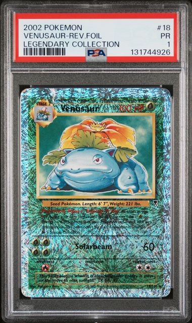 Venusaur 18 Legendary Collection Reverse Holo PSA 1 131744926