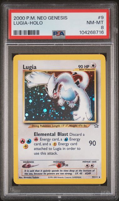 Lugia 9/111 Neo Genesis Unlimited PSA 8 104268716