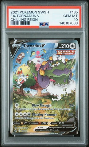 Tornadus V 185/198 Chilling Reign PSA 10 140187688