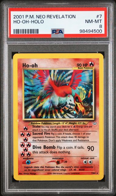 Ho-Oh 7/64 Neo Revelation PSA 8 98494500