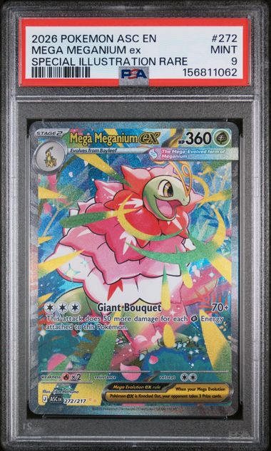 Mega Meganium ex 272/217 Ascended Heroes PSA 9 156811062