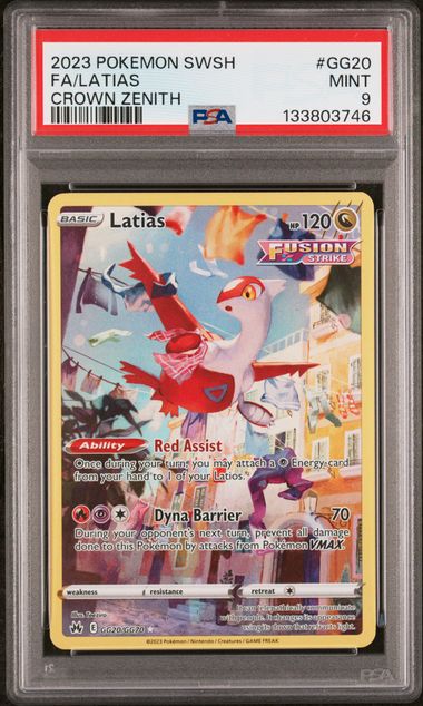 Latias GG20/GG70 Crown Zenith PSA 9 133803746