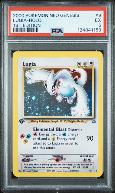 Lugia - Holo 9/111 Neo Genesis 1st Edition PSA 5 124841153