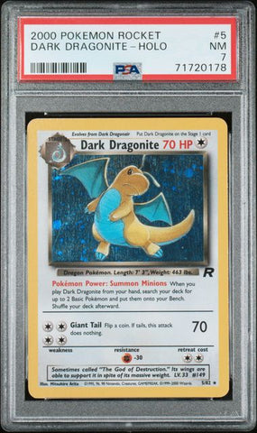 Dark Dragonite 5/82 Team Rocket PSA 7 71720178