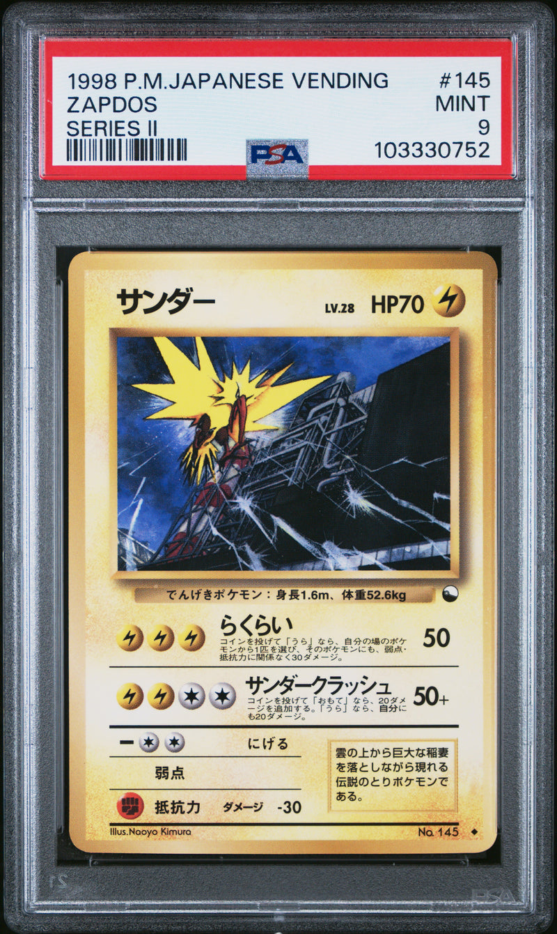 Zapdos 145 JPN Vending Series 2 PSA 9 103330752