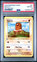 Diglett 47/102 Base Set 1st Edition PSA 8 142842210