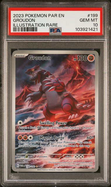 Groudon 199/182 Paradox Rift PSA 10 103921421