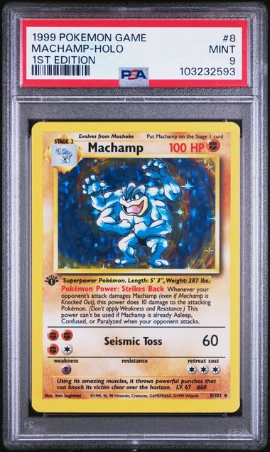 Machamp 8/102 Base Set 1st Edition PSA 9 103232593