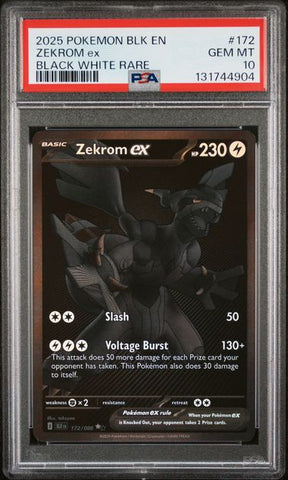 Zekrom ex 172/086 Black Bolt PSA 10 131744904