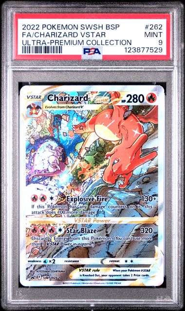 Charizard VSTAR (SWSH262) Black Star Promo PSA 9 123877529