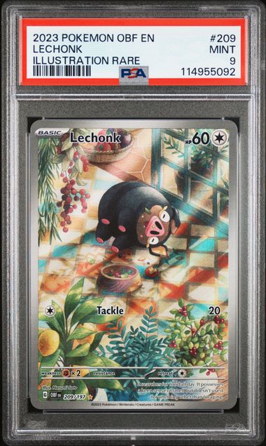 Lechonk 209/107 Obsidian Flames PSA 9 114955092