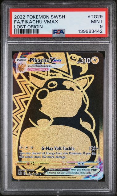 Pikachu VMAX TG29/TG30 Lost Origin PSA 9 139983442