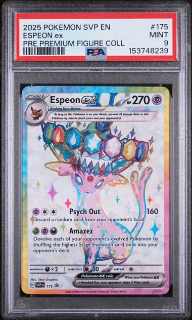 Espeon ex (175) Black Star Promo PSA 9 153748239