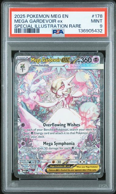 Mega Gardevoir ex 178/132 Mega Evolution PSA 9 136905432