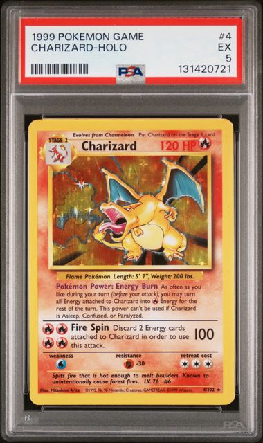 Charizard - Holo 4/102 Base Set PSA 5 131420721