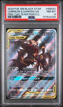 Umbreon & Darkrai GX SM241 Black Star Tag Team Power PSA 8 137624226
