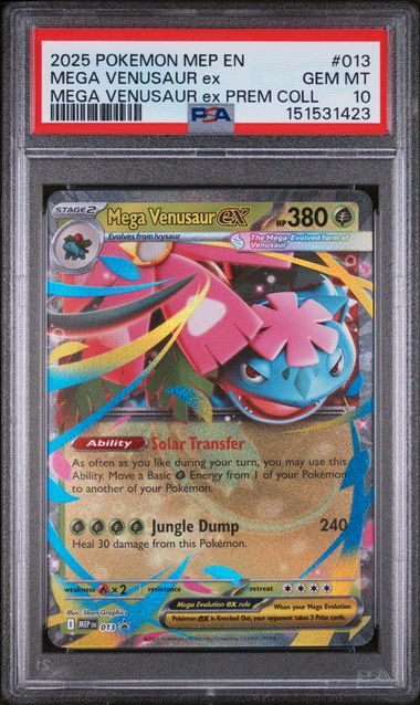 Mega Venusaur ex (013) Black Star Promo PSA 10 151531423