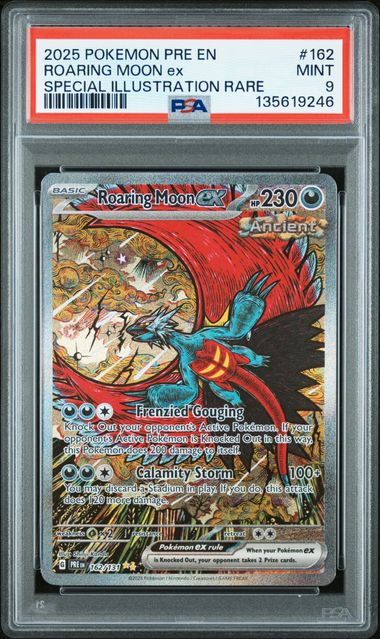Roaring Moon ex 162 Prismatic Evolutions Special Illustration Rare PSA 9 135619246