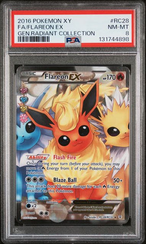 Flareon ex RC28 Generations Radiant Collection PSA 8 131744898