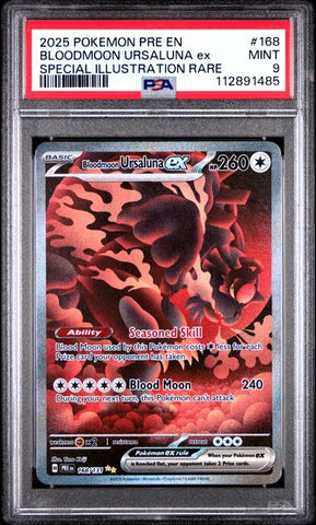 Bloodmoon Ursaluna ex 168/131 Prismatic Evolutions PSA 9 112891485