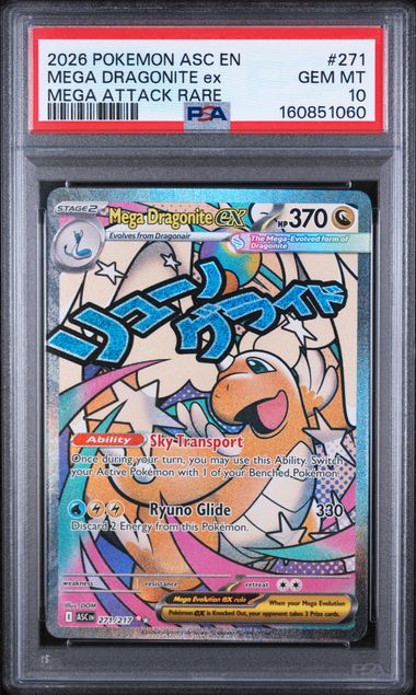 Mega Dragonite ex 271/217 Ascended Heroes PSA 10 160851060