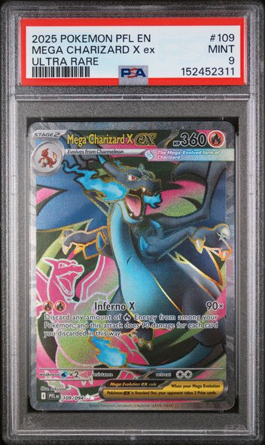 Mega Charizard X EX Ultra Rare Phantasmal Flames (109/94) PSA 9 152452311