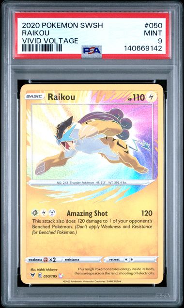 Raikou 050/185 Vivid Voltage PSA 9 140669142