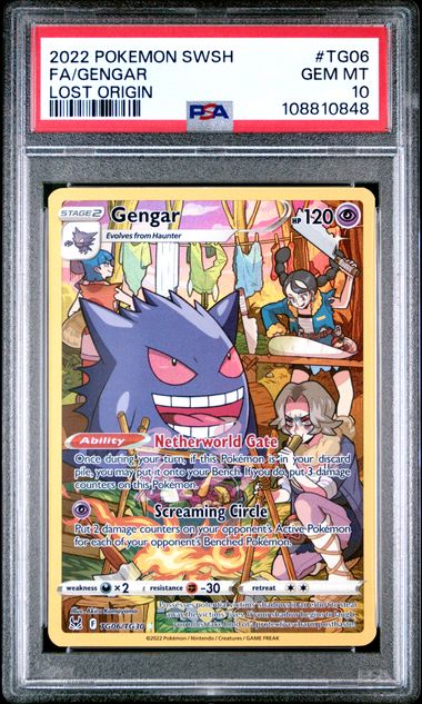Gengar TG06/TG30 Lost Origin PSA 10 108810848