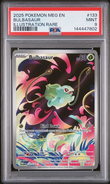 Bulbasaur 133/132 Mega Evolution PSA 9 144447802