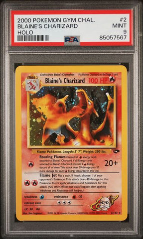 Blaine's Charizard - Holo 2/132 Gym Challenge PSA 9 85057567