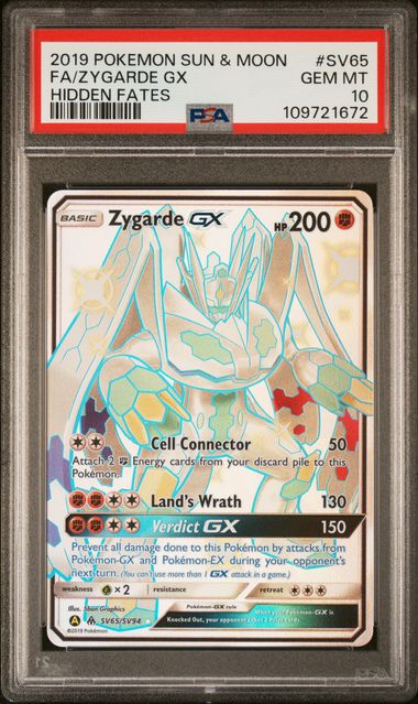 Zygarde GX SV65/SV94 Hidden Fates PSA 10 109721672
