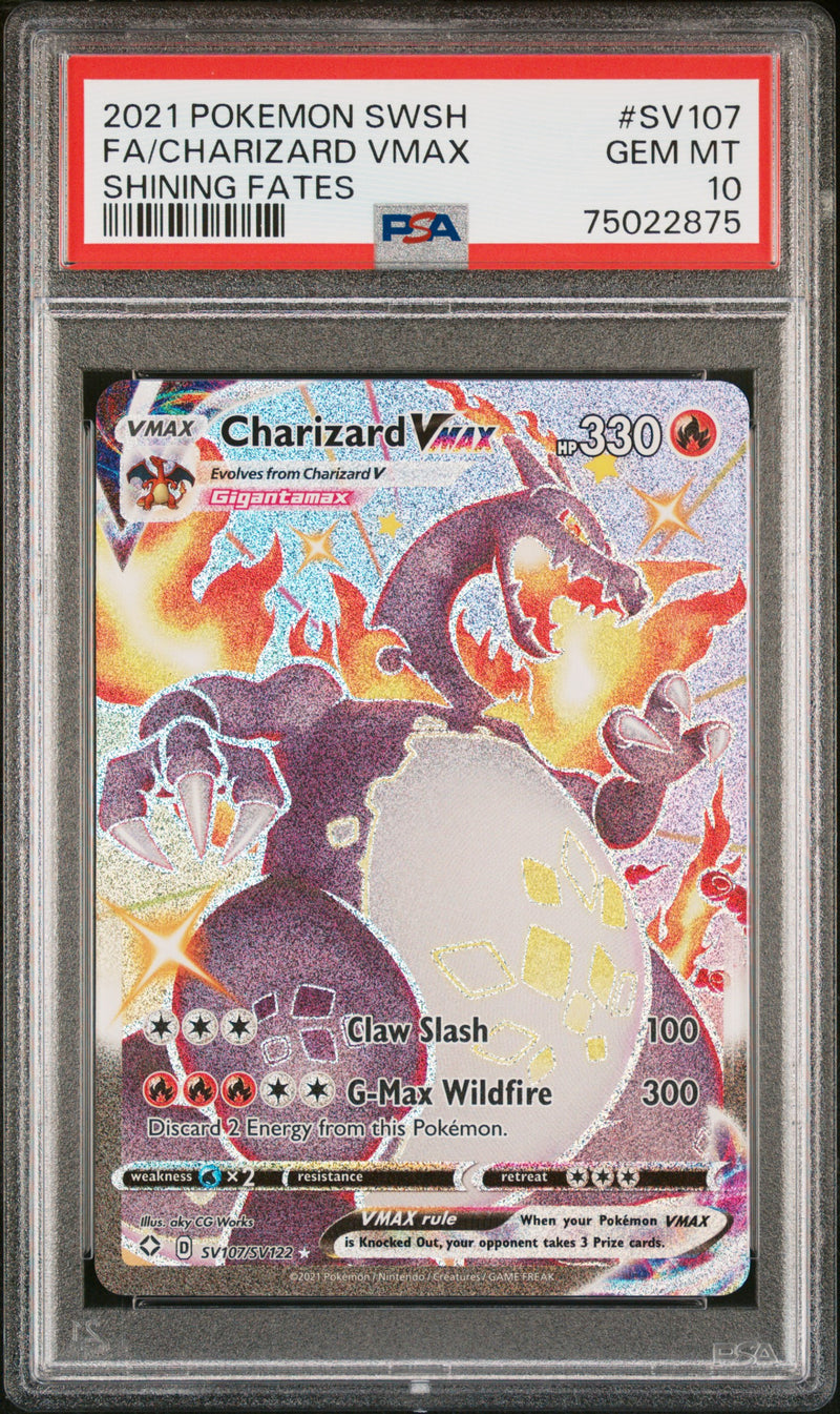 Charizard Vmax SV107/SV122 Shining Fates PSA 10 75022875