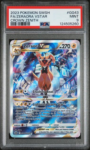 Zeraora VSTAR GG43 Crown Zenith Full Art PSA 9 124505260