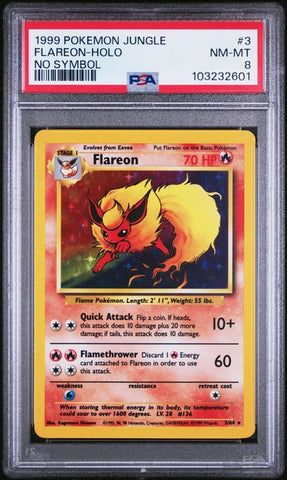Flareon 3/64 Jungle No Symbol PSA 8 103232601