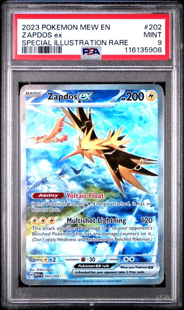 Zapdos ex 202/165 S&V: 151 PSA 9 116135908