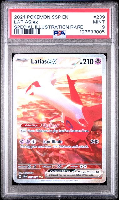 Latias ex 239/191 Surging Sparks PSA 9 123893005