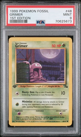 Grimer 48/62 Fossil 1st Edition PSA 9 70625673