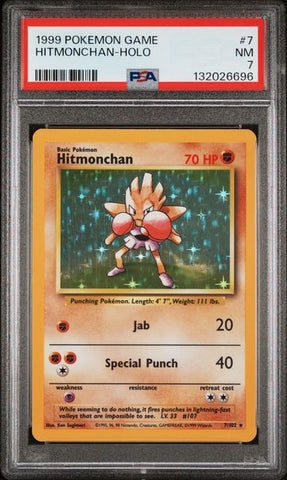 Hitmonchan - Holo 7/102 Base Set PSA 7 132026696