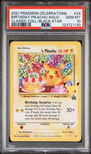 Birthday Pikachu (24) Celebrations: Classic Collection PSA 10 123721130