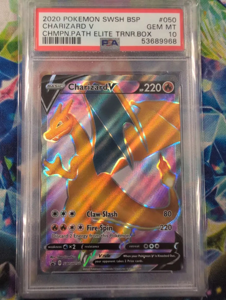 Charizard V SWSH050 Black Star Promo PSA 10 53689968