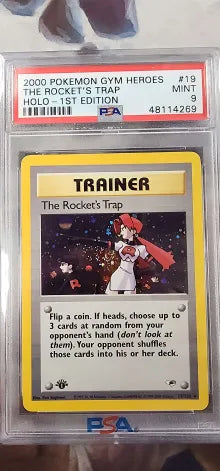 The Rocket's Trap 19/132 Gym Heroes 1st Edition PSA 9 48114269