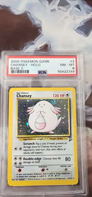 Chansey 3/130 Base Set 2 PSA 8 50422749
