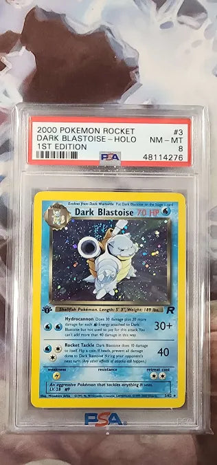 Dark Blastoise 3/82 Team Rocket 1st Edition PSA 8 48114276