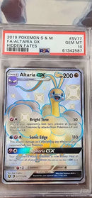 Altaria GX SV77/SV94 Hidden Fates PSA 10 61342587