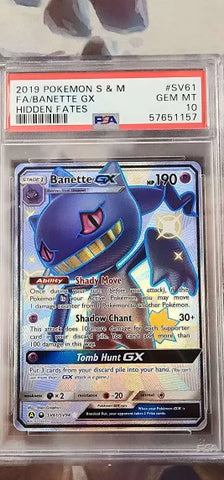 Banette GX SV61/SV94 Hidden Fates PSA 10 57651157
