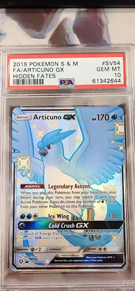 Articuno GX SV54/SV94 Hidden Fates PSA 10 61342644