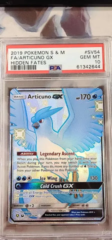 Articuno GX SV54/SV94 Hidden Fates PSA 10 61342644