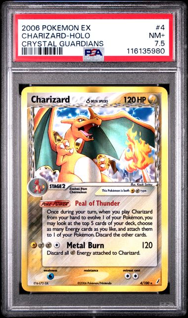 Charizard Delta Species 4/100 Crystal Guardians PSA 7.5 116135980