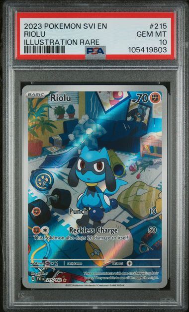 Riolu 215/198 Scarlet& Violet Base Set PSA 10 105419803