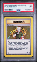 Lt. Surge 17/132 Gym Heroes PSA 9 103232644
